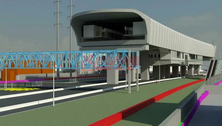 Revit model for subway station BIM project, building structure civil engineering MEP mechanical and electrical design equipment pipeline integration, REVIT subway model
