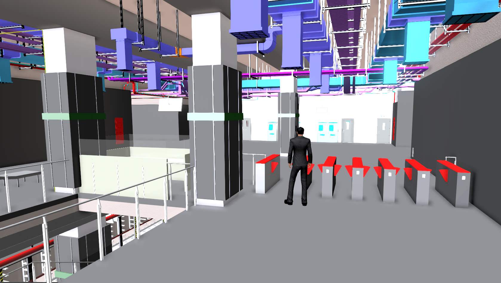 Integrated Revit Model for Subway Station BIM: Structural, Civil, MEP, and Mechanical Systems Design