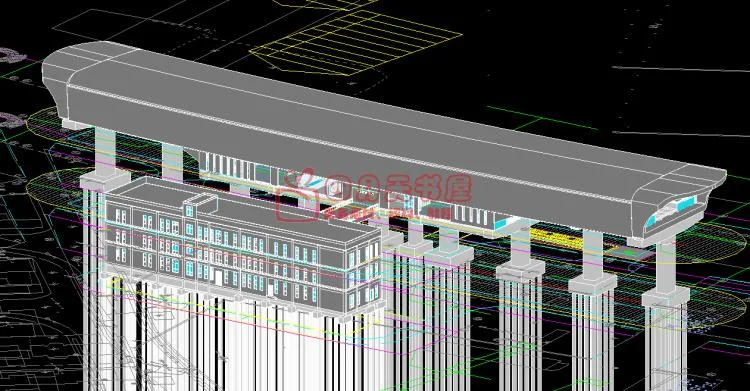 Revit model for subway station BIM project, building structure civil engineering MEP mechanical and electrical design equipment pipeline integration, REVIT subway model