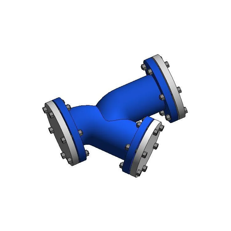 Y-shaped filter family - flange/adaptive family, BIM parametric Revit family