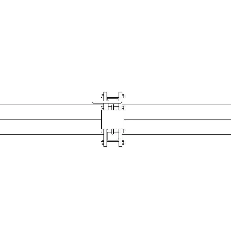 Signal butterfly valve family, clamp type butterfly valve, flange type butterfly valve, BIM parameterized adaptive Revit family
