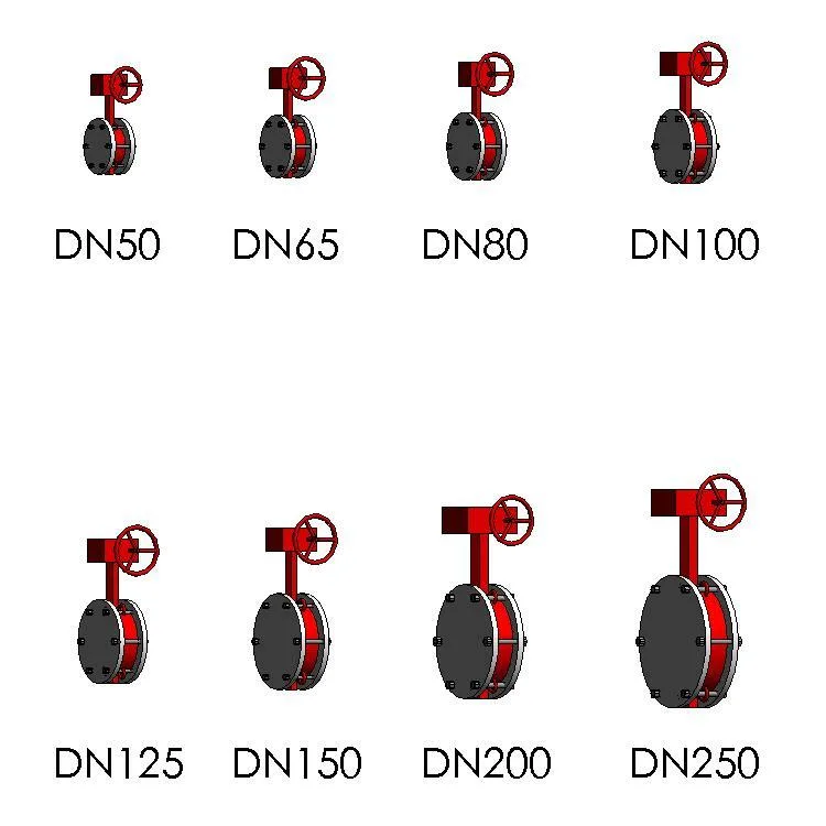 Signal butterfly valve family, clamp type butterfly valve, flange type butterfly valve, BIM parameterized adaptive Revit family