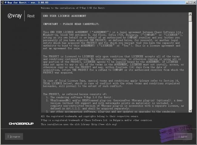 VRay for Revit 3.6 Official Version Installation Step 1