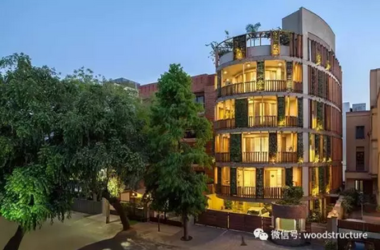 Prefabricated Wooden Structures: Elegant Curved Residential Homes-BIM WORLD