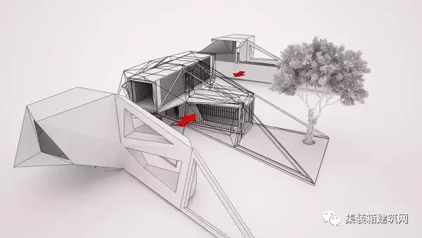 Detailed diagram of the construction process of prefabricated container house building structure