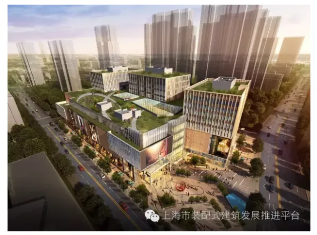 Prefabricated | Shanghai's first prefabricated commercial complex, A03B-11 plot project in Block 384, Jiangwan Town