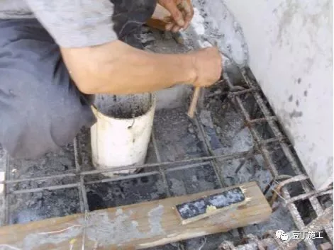Debris before concrete pouring