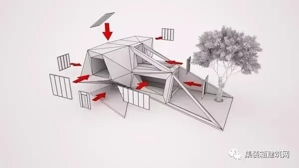 Detailed diagram of the construction process of prefabricated container house building structure