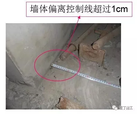 Wall panel lifting deviation