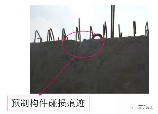 Cracks from lifting collision