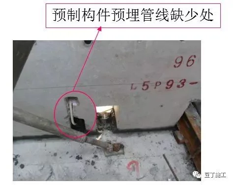 Misaligned embedded pipes