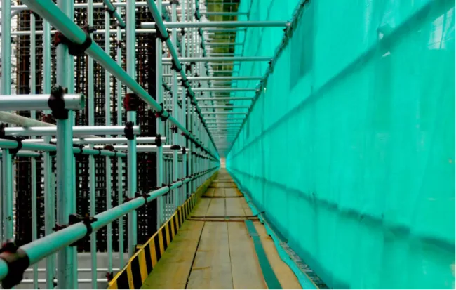 Design and installation of safety passages for prefabricated construction sites