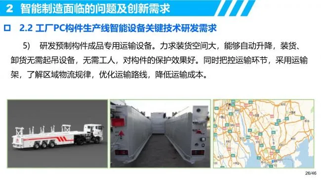 R&D requirements and innovative thinking for intelligent manufacturing of prefabricated buildings
