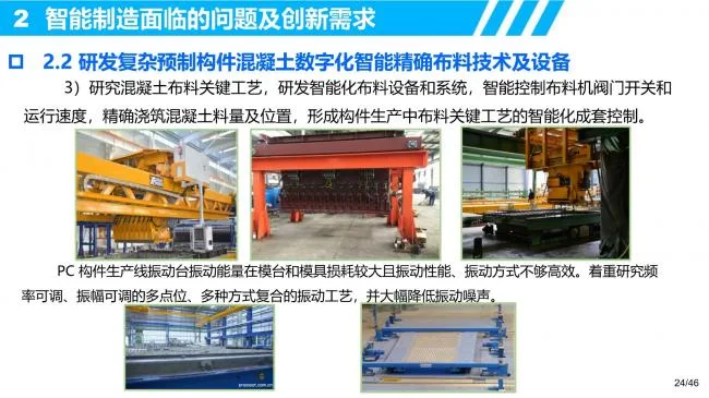 R&D requirements and innovative thinking for intelligent manufacturing of prefabricated buildings