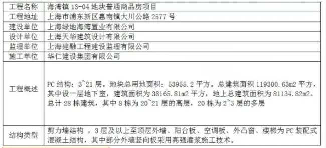 Prefabricated structure special construction plan
