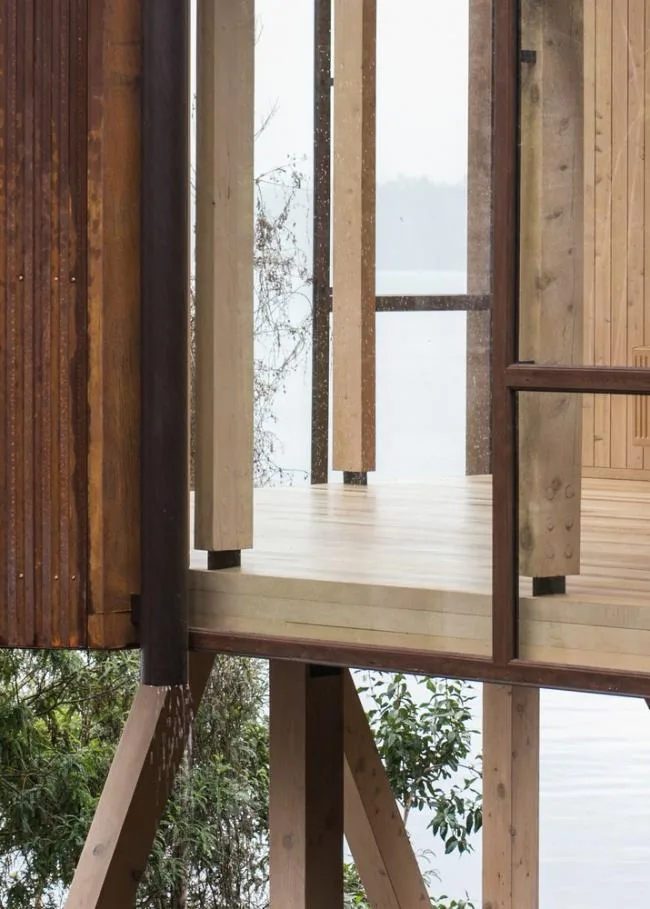 BIM Architecture | Lightly touching the lake, standing against the wind in the excluded exhibition hall/Aguilo+Pedraza