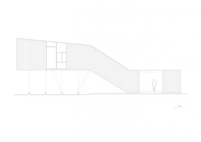 BIM Architecture | Lightly touching the lake, standing against the wind in the excluded exhibition hall/Aguilo+Pedraza