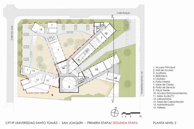 BIM Architecture | The winding ramps interweave and weave through the ever-changing spaces/Santo Tomas Academy
