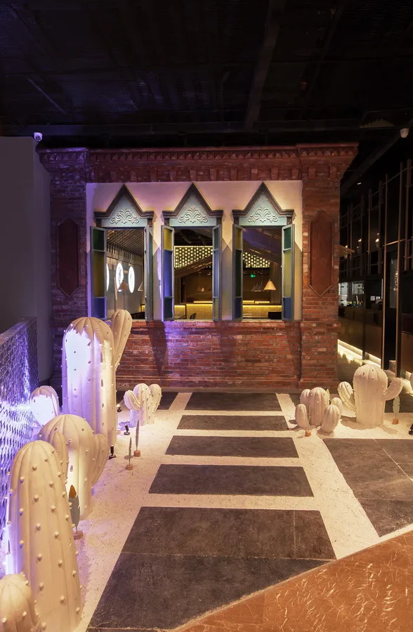 BIM Architecture | New City in the Desert: Tahar Midi Lane Restaurant, Shanghai/Hangzhou Woye Space Design