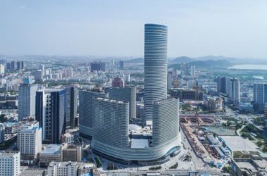 BIM Architecture: Dynamic Curved Volumes at Yunjing Pengcheng, Xuzhou Suning Plaza by CCDI Sidi International-BIM WORLD