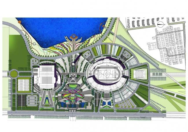 BIM Architecture | Qingdao Pingdu Olympic Sports Center/Shanghai Transportation Year and Night Study Plan Architectural Design