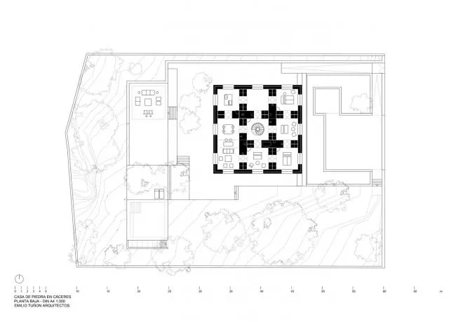 BIM Architecture | Cautious and Flexible: Caseres Stone Room/Tu ñó n Arquitectos