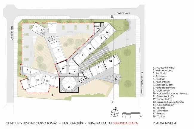 BIM Architecture | The winding ramps interweave and weave through the ever-changing spaces/Santo Tomas Academy