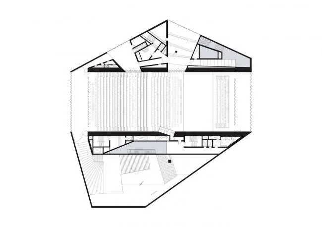 BIM Architecture | Classic White Concrete Hollow Concert Hall: Porto Cultural Theatre/OMA