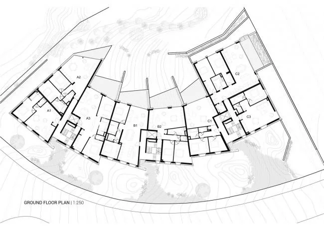 BIM Architecture | Dynamic Science Fiction, a gathering apartment deconstructed by geometry/METAFORM Architects