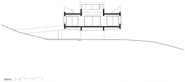 BIM Architecture | Sitting in the bedroom with a distant view of the endless blue sea/Chilean cliff room