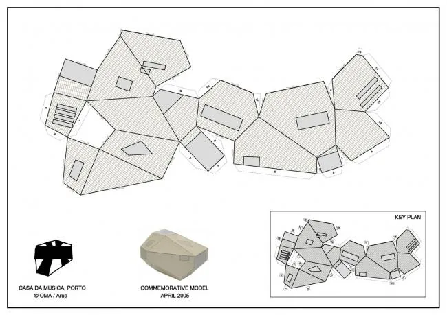 BIM Architecture | Classic White Concrete Hollow Concert Hall: Porto Cultural Theatre/OMA
