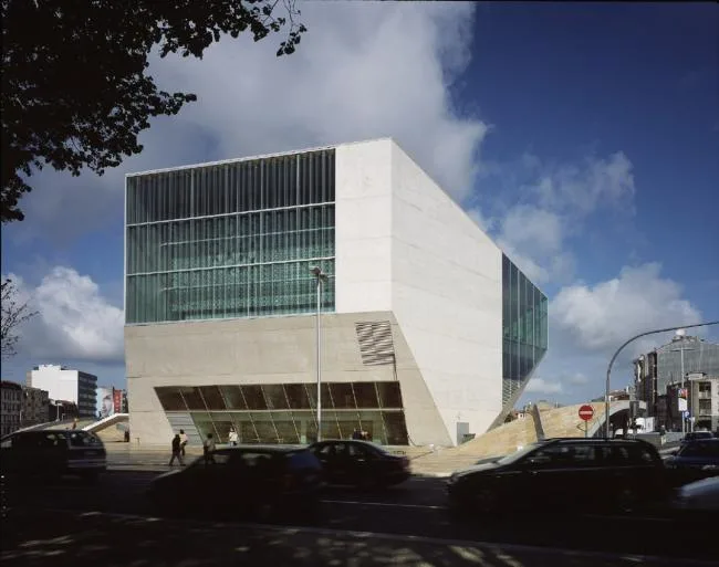 BIM Architecture | Classic White Concrete Hollow Concert Hall: Porto Cultural Theatre/OMA