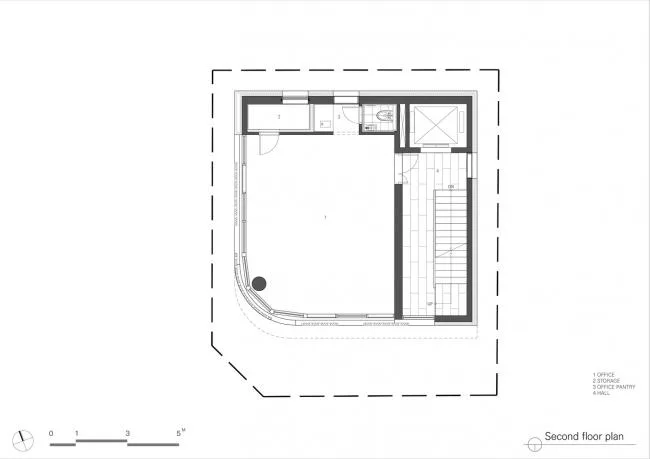 BIM architecture | Grand funnel made of red bricks: Room 3/1