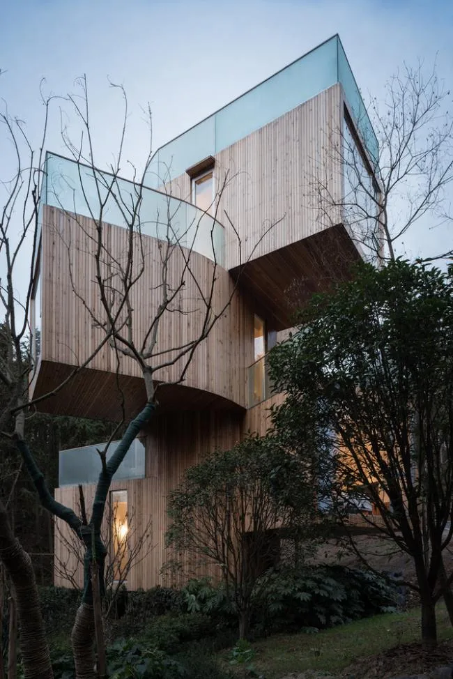 BIM Architecture | Natural Infiltration, Enjoying Unique * * * Experience - Qiyunshan Tree House/Bengo Studio