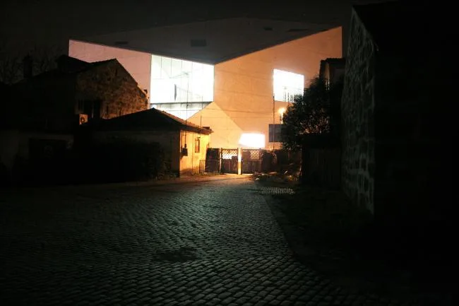 BIM Architecture | Classic White Concrete Hollow Concert Hall: Porto Cultural Theatre/OMA