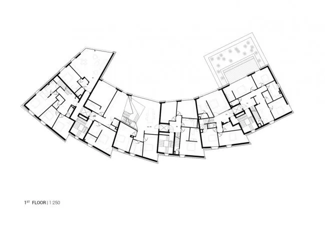 BIM Architecture | Dynamic Science Fiction, a gathering apartment deconstructed by geometry/METAFORM Architects