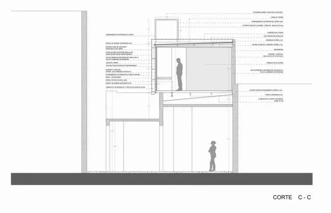 BIM architecture | Integration of old and new, planting vertical flower beds/Marta rooms in facade design