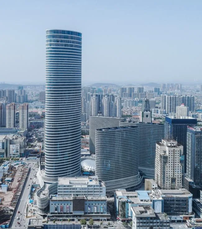BIM Architecture | Curved Surrounding Shifting Volumes - Yunjing Pengcheng, Xuzhou Suning Plaza/CCDI Sidi International