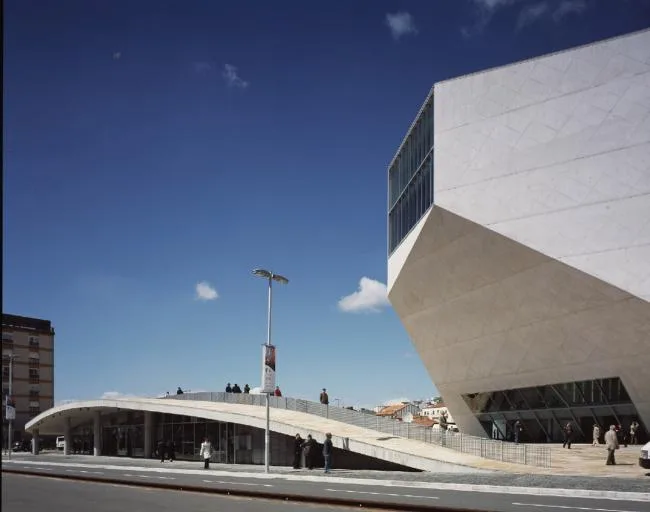 BIM Architecture | Classic White Concrete Hollow Concert Hall: Porto Cultural Theatre/OMA