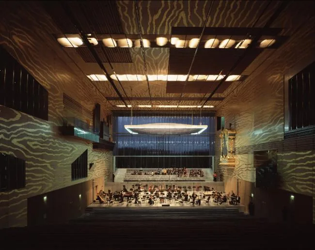 BIM Architecture | Classic White Concrete Hollow Concert Hall: Porto Cultural Theatre/OMA