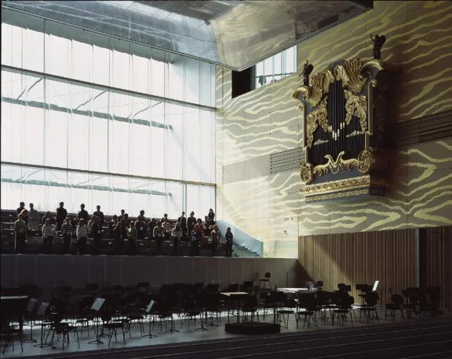BIM Architecture | Classic White Concrete Hollow Concert Hall: Porto Cultural Theatre/OMA