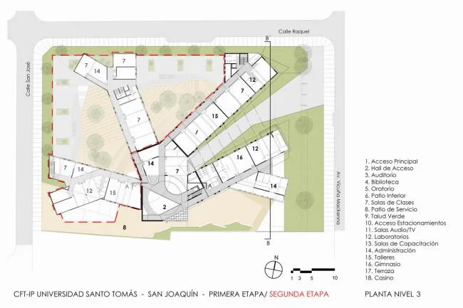 BIM Architecture | The winding ramps interweave and weave through the ever-changing spaces/Santo Tomas Academy