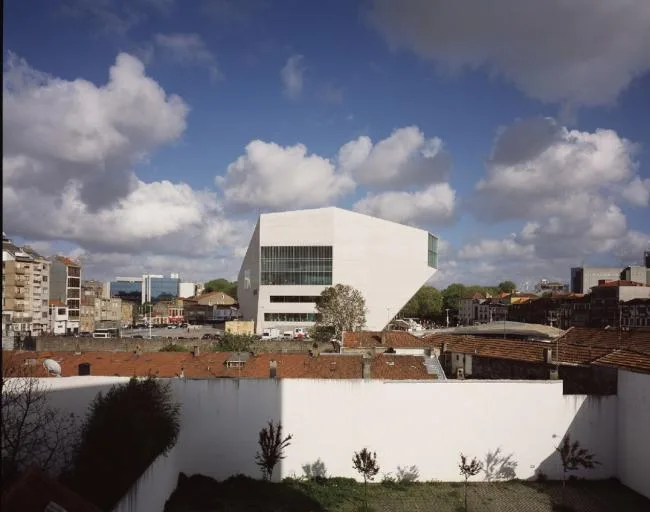 BIM Architecture | Classic White Concrete Hollow Concert Hall: Porto Cultural Theatre/OMA