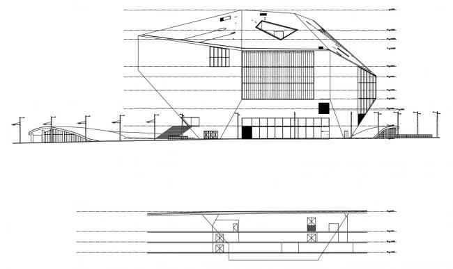 BIM Architecture | Classic White Concrete Hollow Concert Hall: Porto Cultural Theatre/OMA