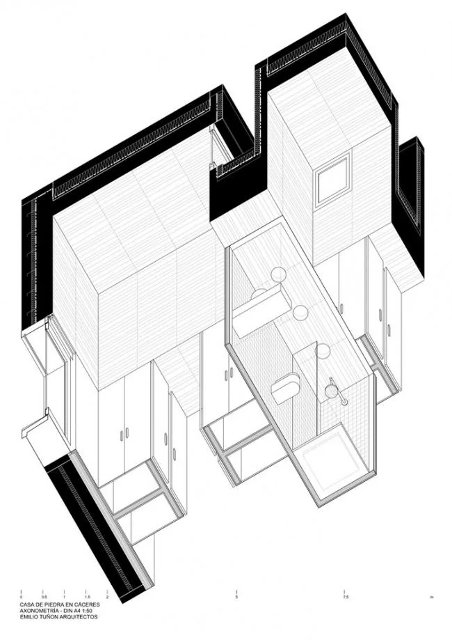 BIM Architecture | Cautious and Flexible: Caseres Stone Room/Tu ñó n Arquitectos