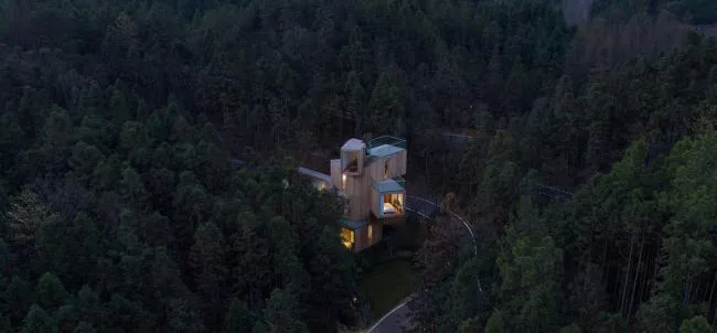 BIM Architecture | Natural Infiltration, Enjoying Unique * * * Experience - Qiyunshan Tree House/Bengo Studio