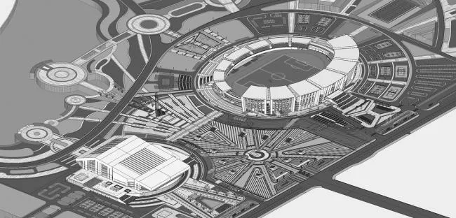 BIM Architecture | Qingdao Pingdu Olympic Sports Center/Shanghai Transportation Year and Night Study Plan Architectural Design