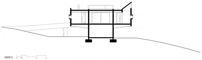 BIM Architecture | Sitting in the bedroom with a distant view of the endless blue sea/Chilean cliff room