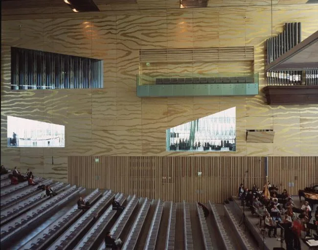 BIM Architecture | Classic White Concrete Hollow Concert Hall: Porto Cultural Theatre/OMA