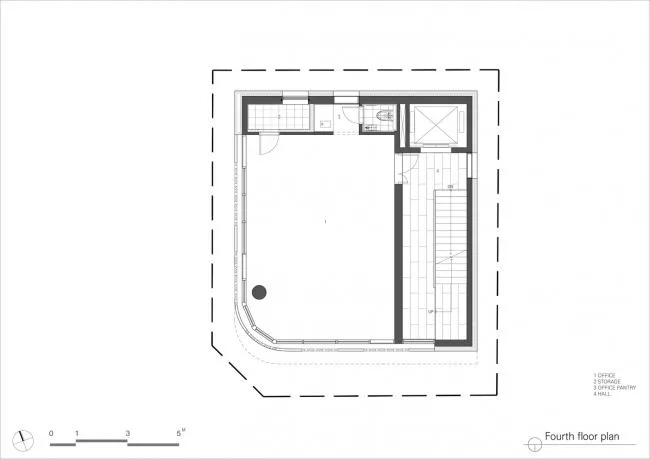 BIM architecture | Grand funnel made of red bricks: Room 3/1